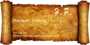 Harmat Petra névjegykártya